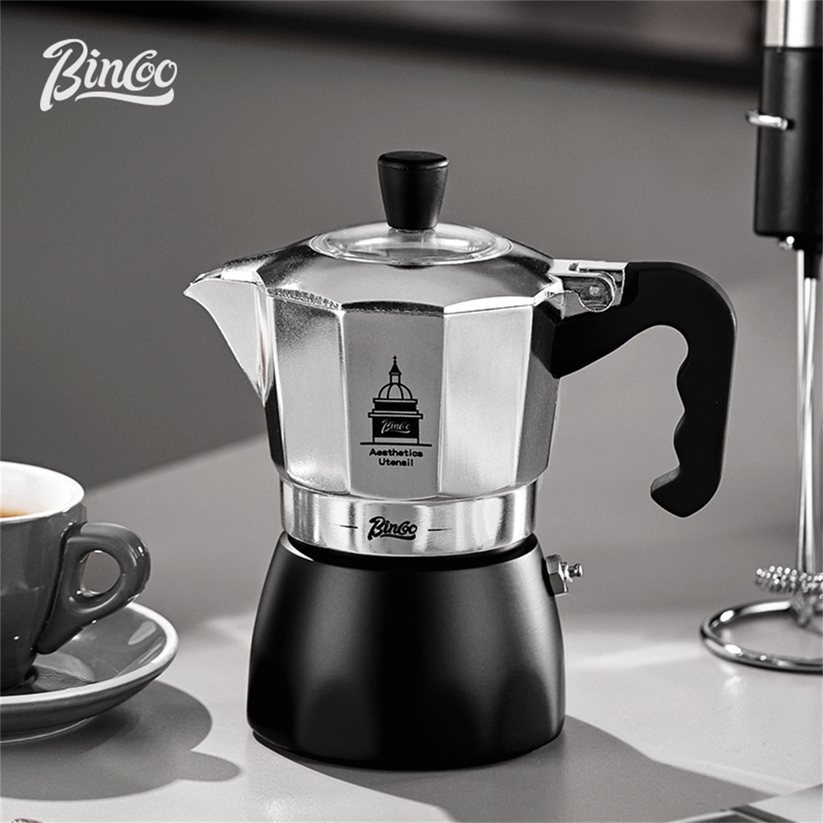 BINCOO Double Valve Moka Pot，E - Coffee Tea Chocolate ulasan dan harga