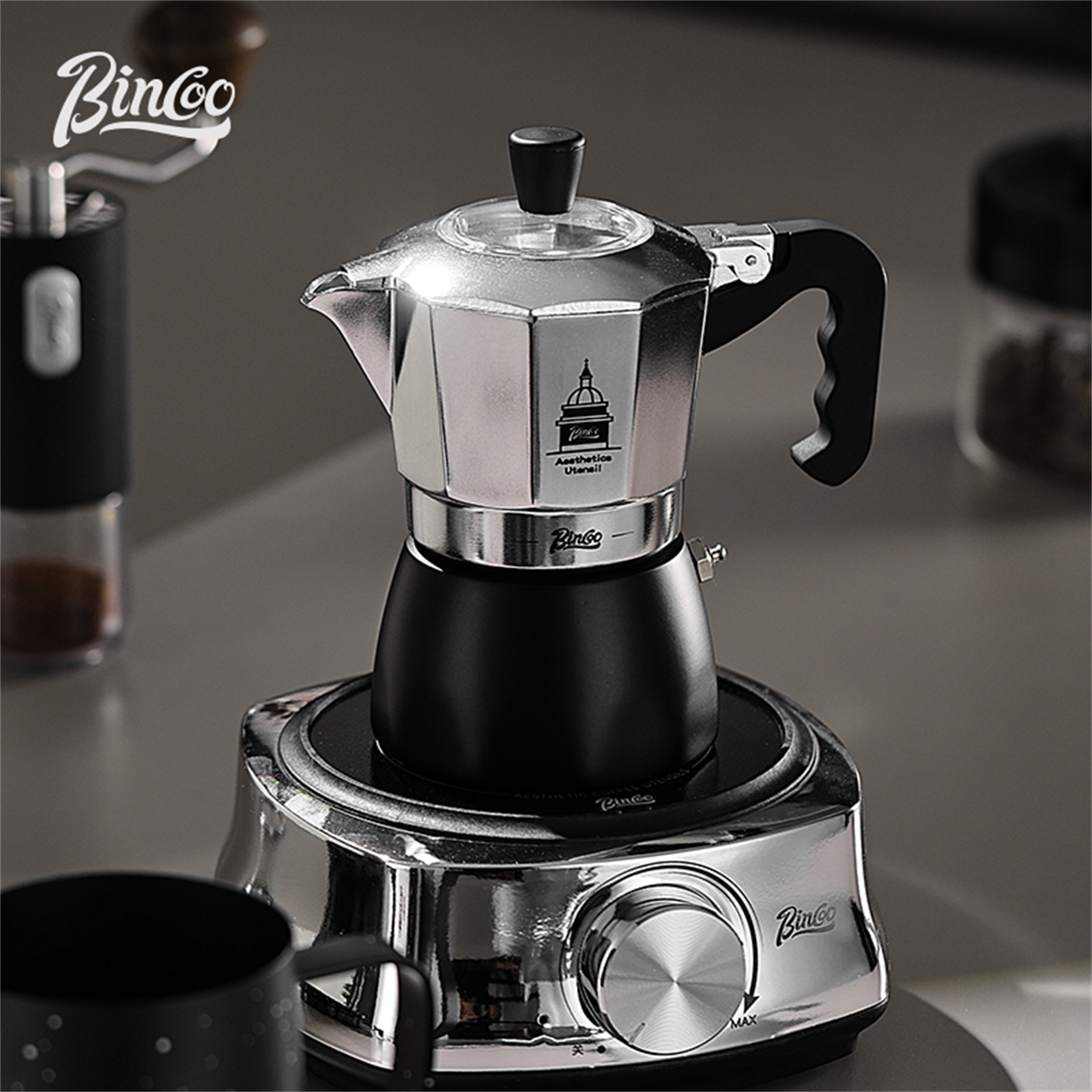 BINCOO Double Valve Moka Pot，E - Coffee Tea Chocolate ulasan dan harga